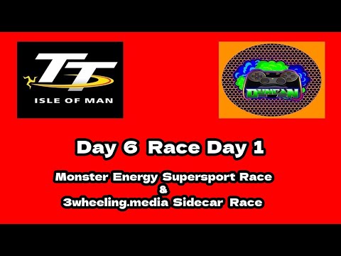 TT 2024  Day  6 |  Race Day 1  | Monster Energy Supersport &  3wheeling.media Sidecar Race
