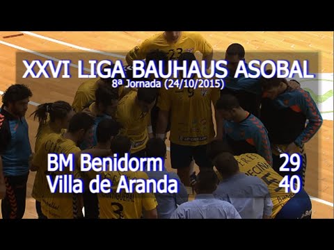 LIGA BAUHAUS ASOBAL J08 BM. Benidorm - Villa de Aranda 29 - 40