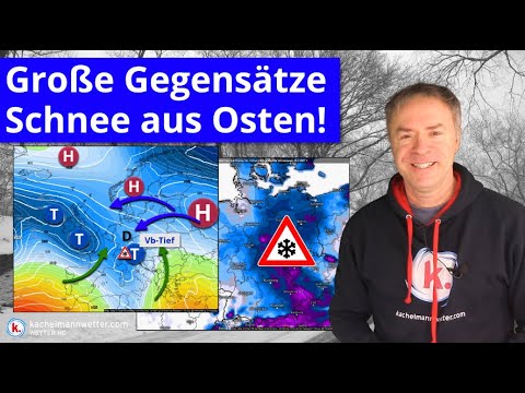 Erste Niederschläge, lokale Glätte - Sonntag/Montag Spannung mit Vb-Tief und Schnee aus Osten❄️!