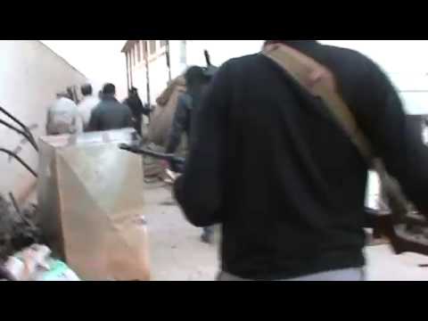 اقتحام حاجز المزرعة من قبل لواء المعتز بالله في درعا