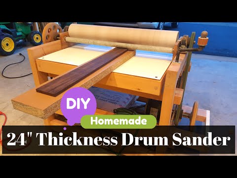 ❌ DIY Homemade 24" Thickness Drum Sander - Build and parts detail Overview