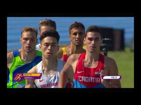 800m [M], POLUFINALE, III. skupina, Marino Bloudek - Europsko prvenstvo za juniore i juniorke 2017