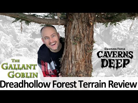 Dreadhollow Forest Terrain Review (featuring WizKids setting minis) - Dwarven Forge Caverns Deep
