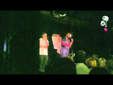 Toba Borke und Pheel machen Session vor dem Finale der Poetryslammeisterschaften Bw 2011