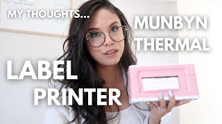 MUNBYN Shipping Label Review | trying ANOTHER thermal label printer…