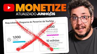 A Verdade da MONETIZAÇÃO no YouTube em 2026: TUDO que você PRECISA saber