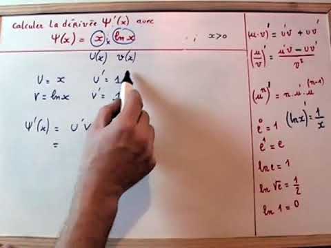 Comment dériver une fonction logarithme népérien produit ?
