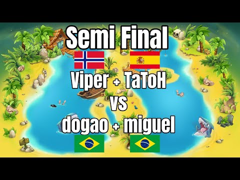 Viper+TaToH vs dogao+miguel | 2v2 Tourney (One Good+One Bad Civ) | Semi