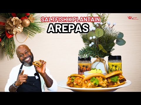 The Ultimate Island Flavor Explosion | Saltfish & Plantain Arepa Remix | Chef Winston