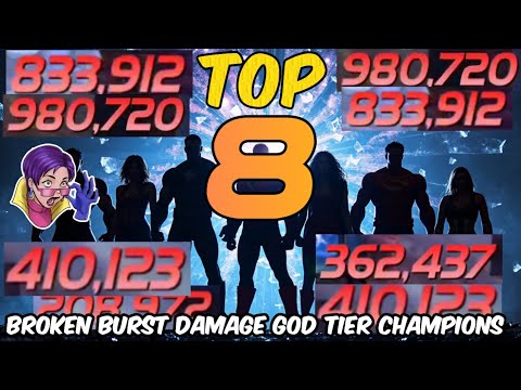 TOP 8 Broken Burst Damage God Tiers Champions in the Game 😱😱😱😱😱