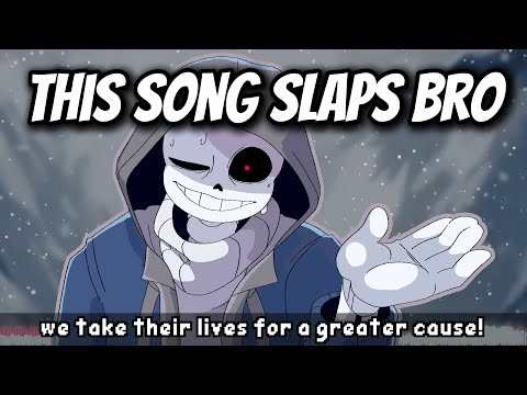 Unending Frostbite" - Dust Sans' Snowdin Encounter Fan Song WITH LYRICS reaction