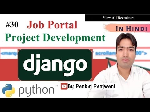 30 Django Project || Online Job Portal Project || Hindi