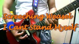 Screeching Weasel - I Cant Stand Myself (Guitar Cover)~Squier Jaguar HH Fiesta Red~