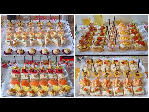 Especial APERITIVOS: 4 bandejas y 20 APERITIVOS para elegir