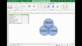 How to make a Venn diagram in Excel