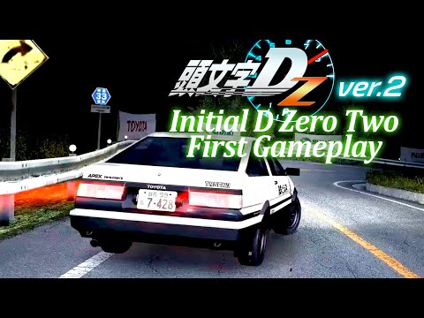 [1080p60] Initial D Zero Ver.2 first Gameplay Time Attack/Online Battle (Real Hardware Capture)