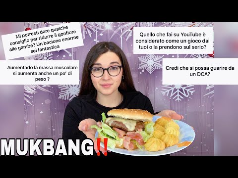 MUKBANG BIG PANINO 🍔🍟| Q&A “PERCHÉ NON SEI SEGUITA? GONFIORE, REST DAY, BULK.. | GA|