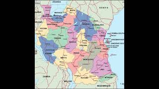 map of Tanzania  ramani ya Tanzania 