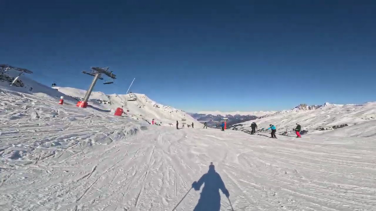 Blue piste Sittelle — Méribel Les 3 Vallées POV