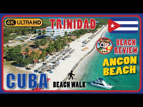 Ancon Beach Trinidad Cuba 🇨🇺 (Most beautiful southern beach) 4K Walking Tour / Beach Walk & Review