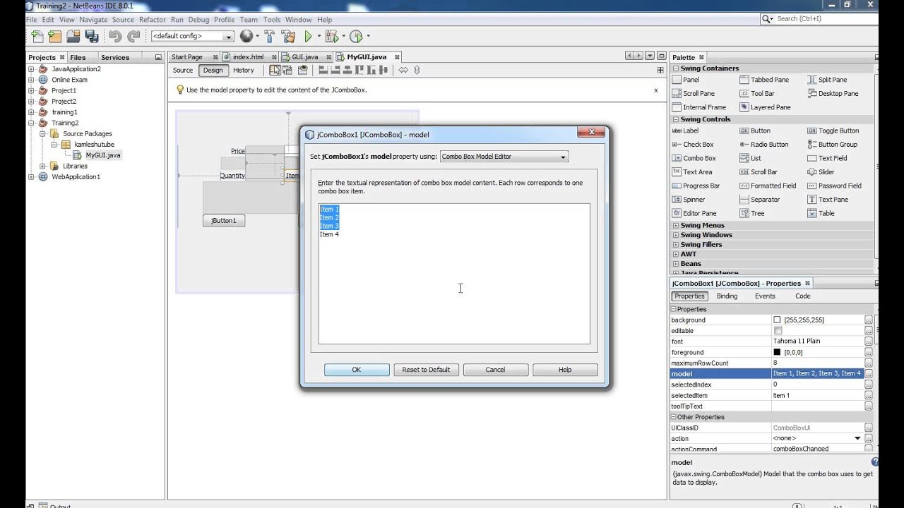 Java Swing Tutorial 1 -  Creating GUI with NetBean IDE