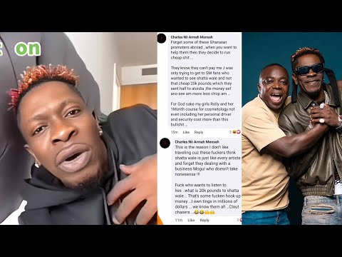 Shatta Wale finally Blast Bizle Entertainment over the cancellation of the Wolverhampton show