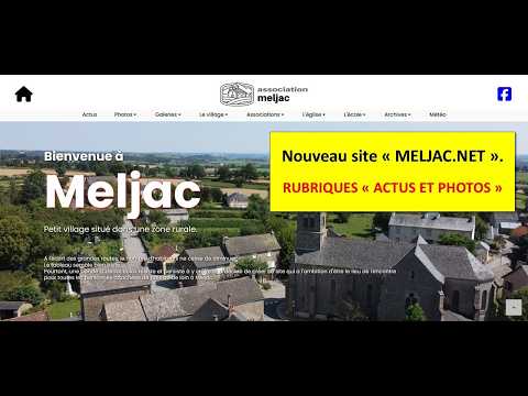 Présentation des rubriques "ACTUS" et "PHOTOS".