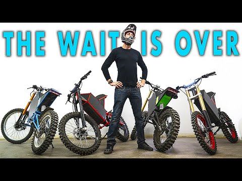 27kW DIY Electric Motorcycle - CyberBike Review, Riding, & Power Demo
