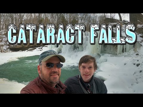 凍った白内障の滝 |インディアナ州最大の滝