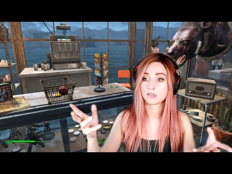 FALLOUT 4 SPECTACLE ISLAND SETTLEMENT BUILD - A TOUR OF MY BIG GLASS GLASSES CITY + BUILDING INSIDE