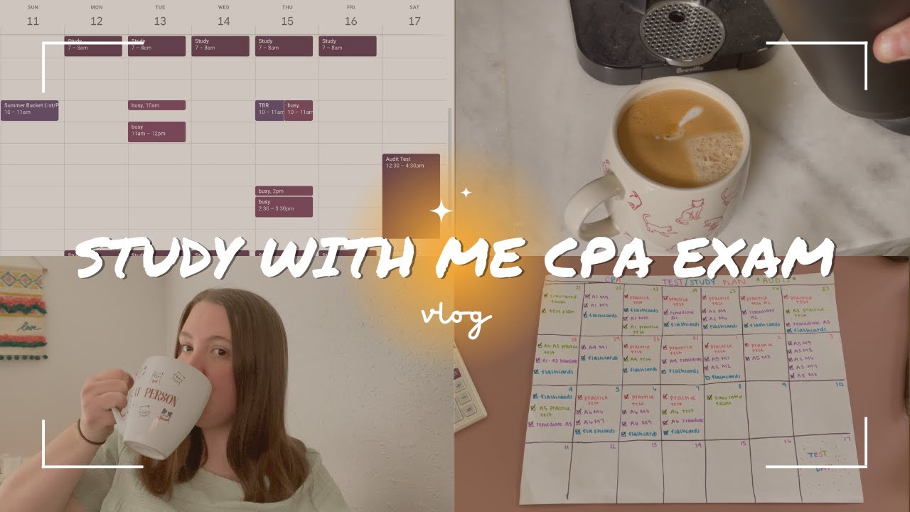 VLOG: TAKING MY CPA TEST & PT. 2 STUDY WITH ME