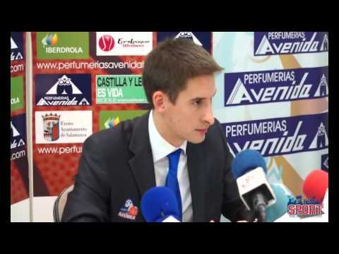 Alberto Miranda . Rueda de prensa tras Perfumerías Avenida-Toyota Recreativo Conquero