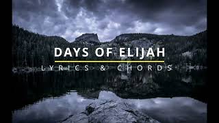 DAYS OF ELIJAH Lyrics &amp; Chords - Paul Wilbur