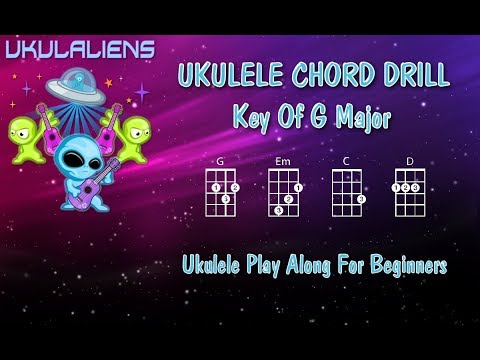 Ukulele Chord Drill Practice - G Major - Ukulele Play Along