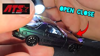 Mazda RX 7 AT5, Diecast Car Model, 1/64 scale. Let's have a closer look. 