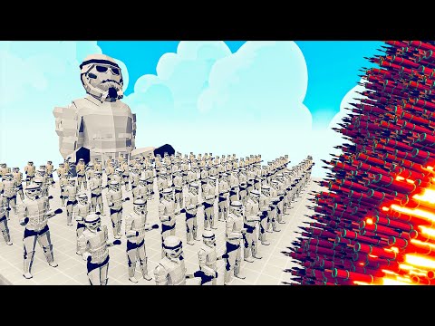 100x STAR WARS STORMTROOPER + 1x GIANT vs EVERY GODS - Totally Accurate Battle Simulator TABS
