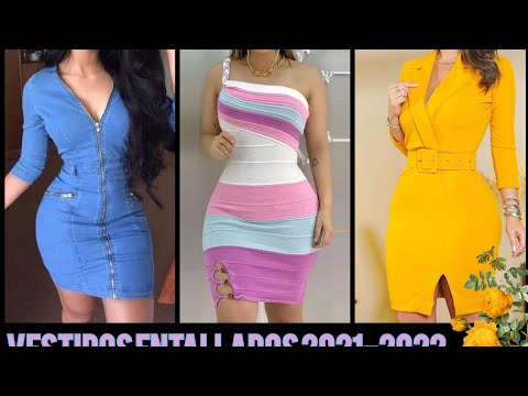 ♥️VESTIDOS ENTALLADOS ♥️2021 #DRESSES2021 #MODA2021 #FASHION DRESSES #TRENDY2021DRESSES #VESTIDOS