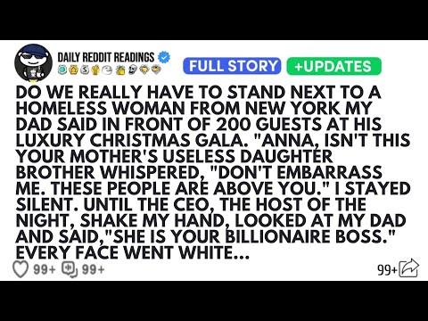 DO WE REALLY HAVE TO STAND NEXT TO A HOMELESS WOMAN FROM NEW YORK MY DAD SAID IN FRONT OF 200...