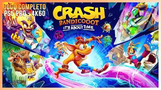 Crash Bandicoot Its About Time - Jogo Completo no PS5 Pro! | Em 4K60fps!