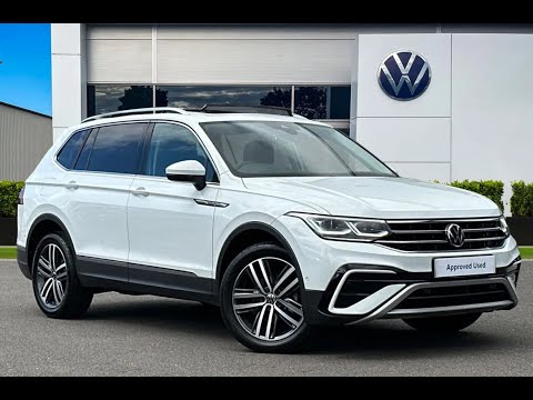 Approved Used Volkswagen Tiguan Allspace Elegance 2.0TDI 150PS 4MOTION DSG in Pure White -KP72DRZ