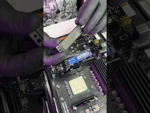 M.2 NVMe SSD installation on Motherboard #shorts