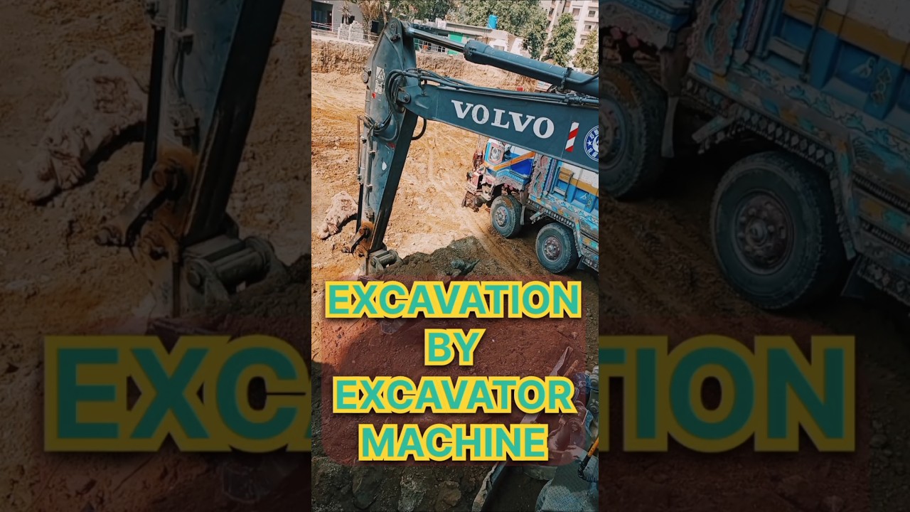 Soil Excavation work#construction #site #dumptruck #excavator #smartwork #short #goviral #shorts #1k