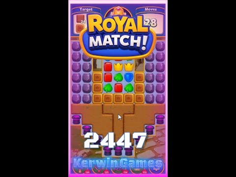 Royal Match Level 2447 - No Boosters Gameplay