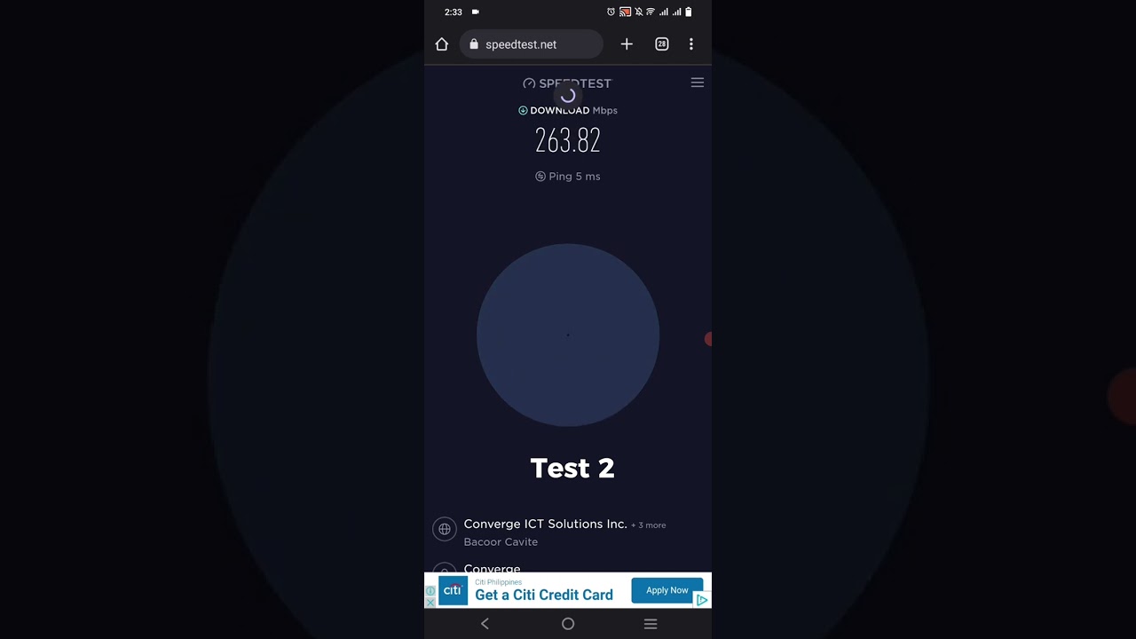 Converge Plan 1500 - 200Mbps Speedtest after 1 Month