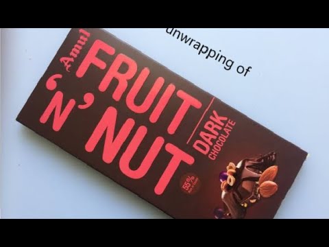 Amul chocolate Fruit and nut unwrapping /#shorts