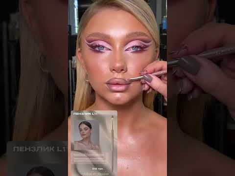 DAVYDENKO BEAUTY & Lelyukh Пензлик L11 для стушовки олівця та ліній, синтетика