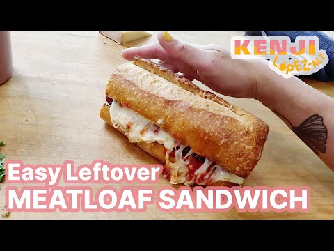 Easy Leftover Meatloaf Parm Sandwiches