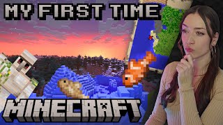 1st Ever Playthrough · New Advancements & My First Treasure! · MINECRAFT [17]