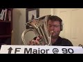 Euphonium F Major High Scale 90