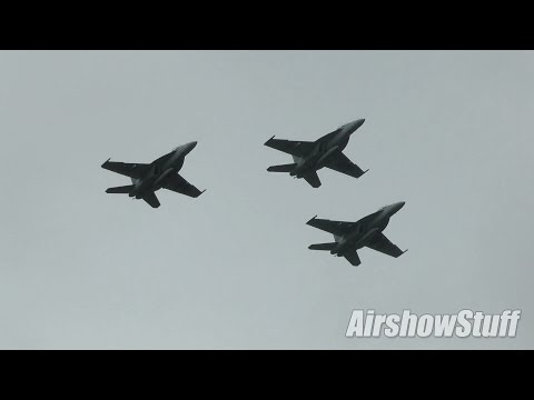 National Anthem Flyby and Sneak Pass - NAS Oceana Airshow 2014